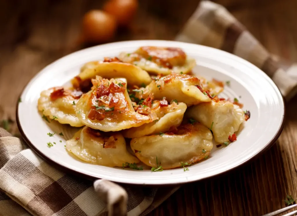 Eastern European Food Pierogi (Polish Dumplings)