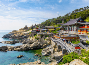 A temple in Busan in South Korea