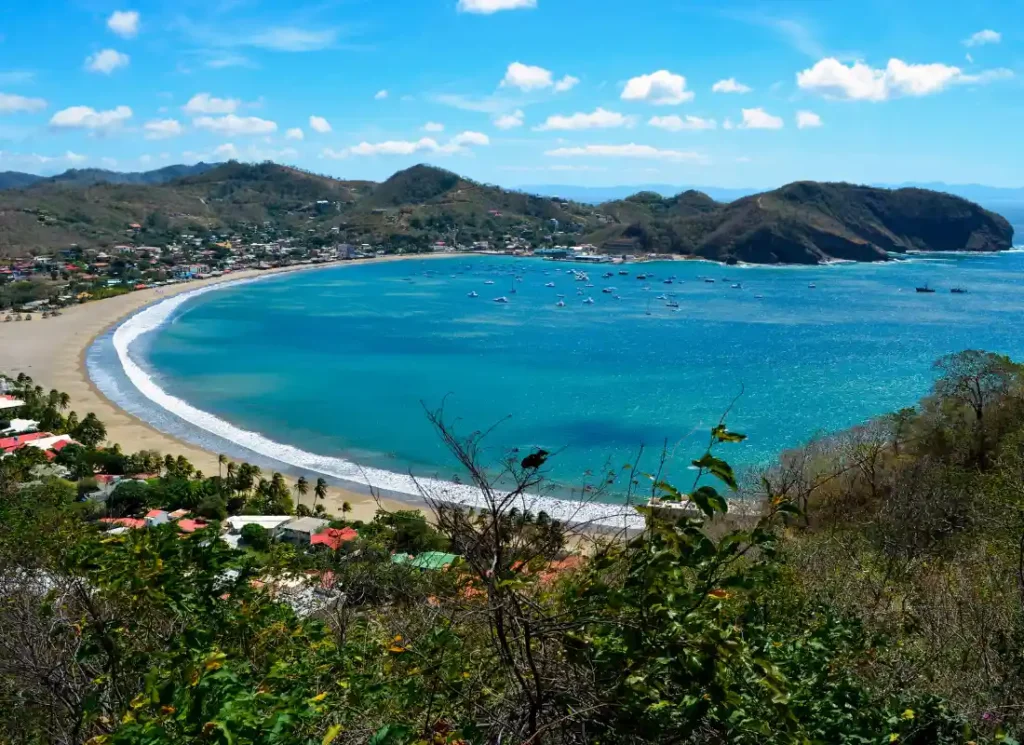 A panoramic view of San Juan del Sur beach, Nicaragua