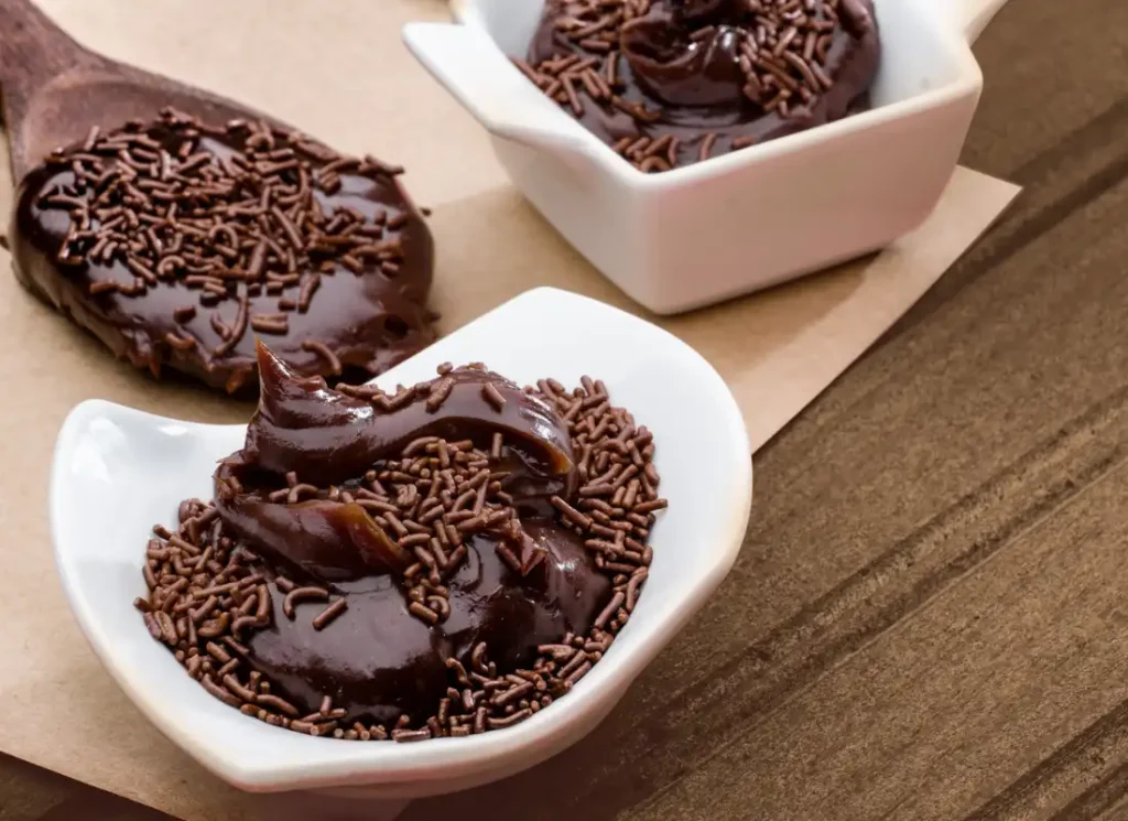 brigadeiro chocolate mixture in a bowl