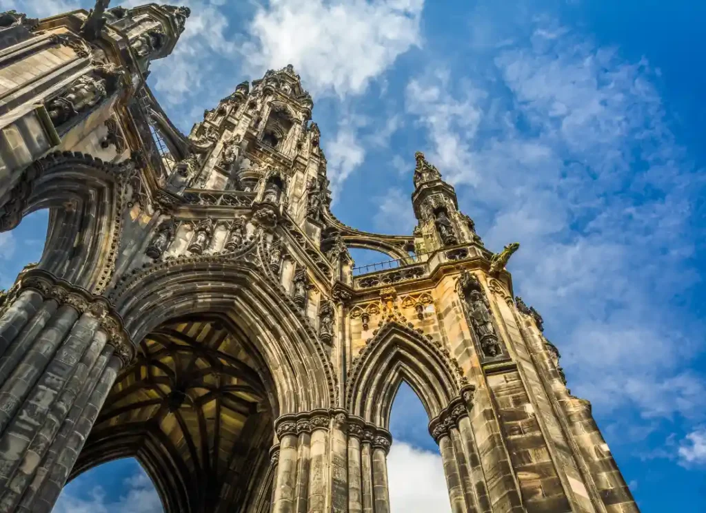 A picture of Scott Monument in Edinburgh from Anna's solo trip