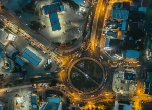 An arial shot of San Pedro Sula, Honduras, the most dangerous city in Central America