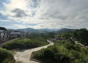 A view from the window of the bus from Medellin to Salento