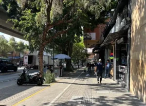 A street in Laureles during my three day trip to Medellin, Colombia