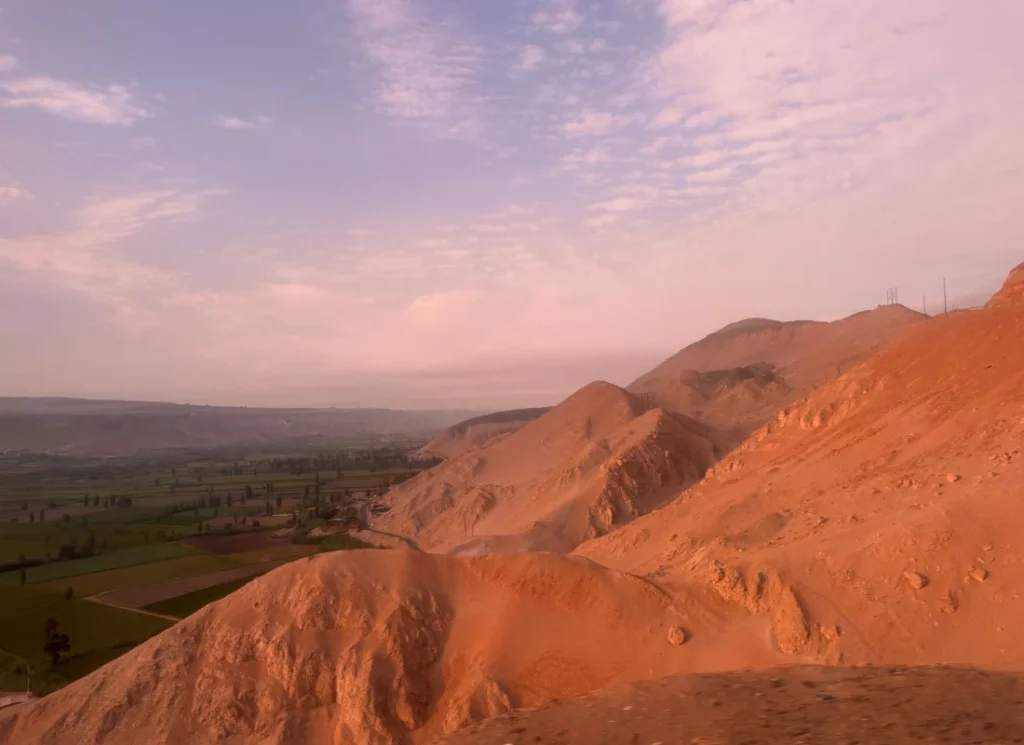 Some incredible views on the bus route between Huacachina and Cusco