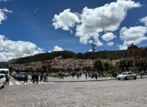 A view of Cusco's Plaza Major