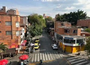 A view from the window in Laureles, Medellin