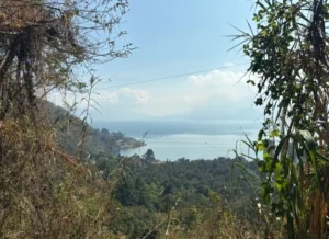 A view of Lake Atitlan, where you can eat and try street food in Guatemala
