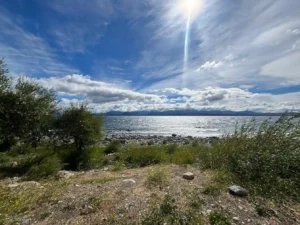 A view from the window on the bus from Bariloche to Mendoza